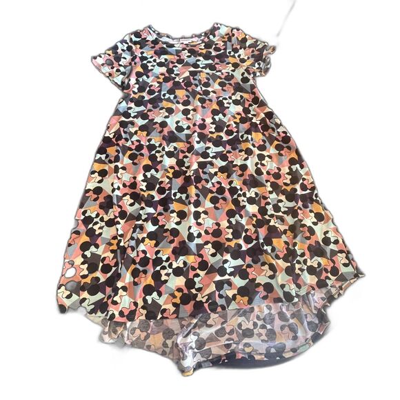 Lularoe Disney Carly Minnie Mouse Midi Dress M Short Sleeves Casual Loose Fit - Picture 2 of 10